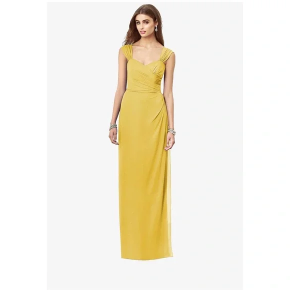 linen dress bridesmaid Linen V Neck Dress Persimmon / X-Large